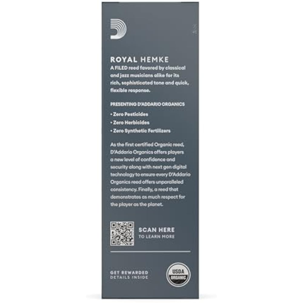 D'Addario WoodWinds Daddario Reed Tenor Saxophone Frederick L. HEMKE RHKP5TSX350 [Hardness: 3.5] ...