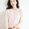 2025 Autumn/Winter Women's Plus Size Korean Style Loose Knit Sweater, Versatile Round Neck Base Layer.