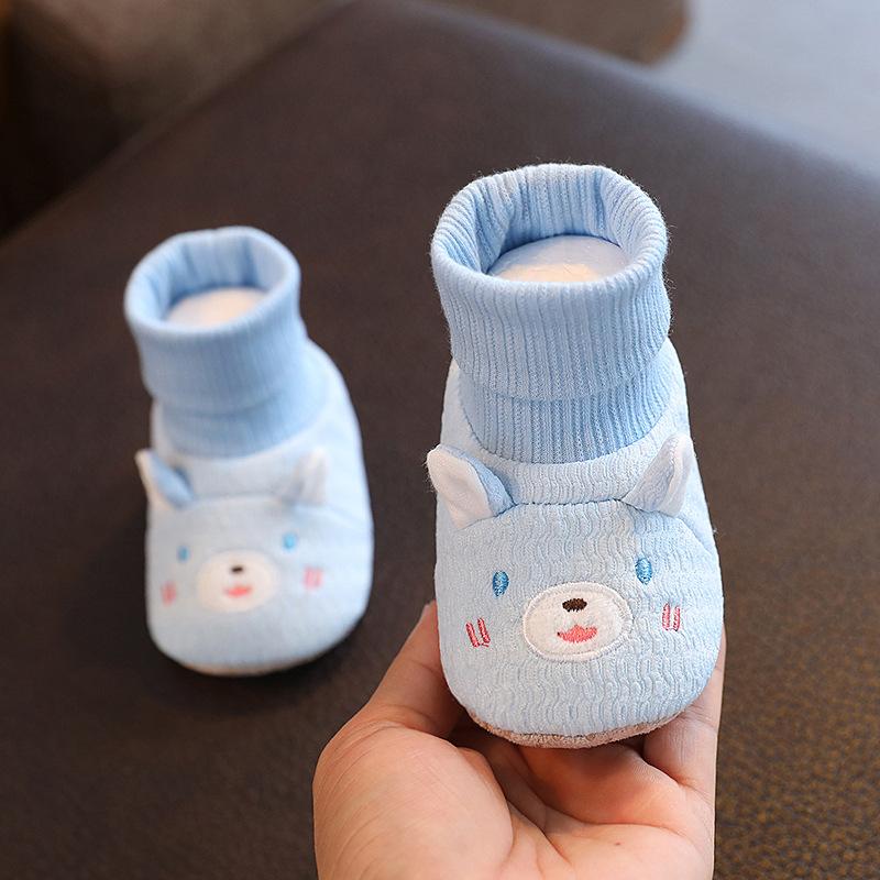 

Женская детская обувь Носки с рисунком Весна Осень Мягкая подошва Детская обувь для мальчиков Детская тканевая обувь Возраст 0-1 Новорожденный Балетки 19 12cm