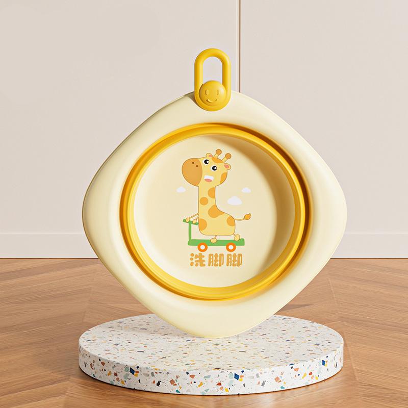 Folding Wash Bowl Wash Tub Wash Basin Foldable Wash Tub Lanyard Design Bathing Basin Wash Bowl For Daily Face Washing Hand