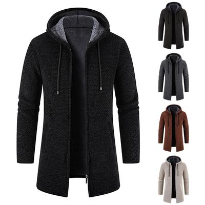 Winter Men's Cashmere Thickened Medium And Long Sweaters And Knitwear