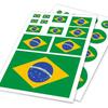 Car Sticker Brazil Flag Design Vinyl Decal On Car Personality Doodle Car Body Sticker Car Styling Decoration Decal Accessories