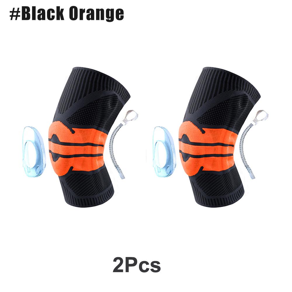 Ginocchiera Compressione con Supporto a Molla in Gel di Silicone per Menisco Strappato Artrite Corsa Stabilizzatore Rotula Uomo