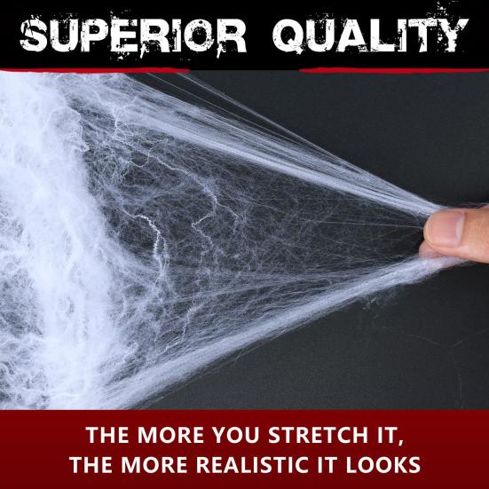 Luminous Spider Webs Halloween Decoration Super Stretch Cobwebs Decoration with Fake Spiders for Parties Haunted Houses