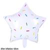 18" Round Striped Candy Aluminum Foil Balloon for Baby Birthday or Children's Day Decoration