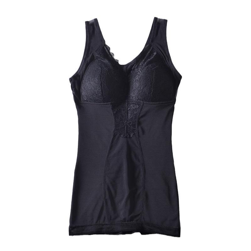 Vest-type shapewear, no-bra shaping, corset, warm back, belly, slim, thin, polished, smooth and breathable