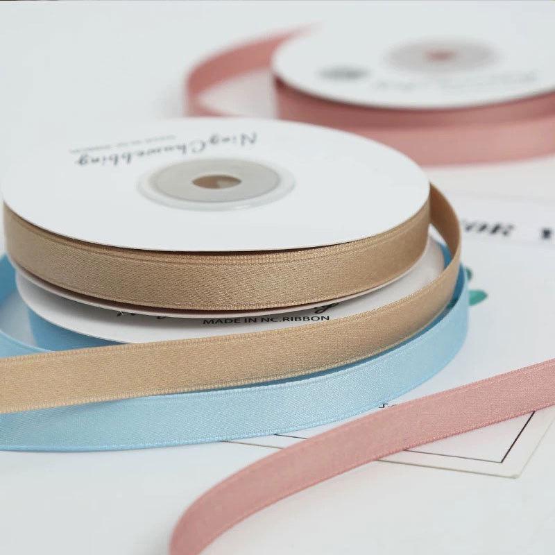 Korejská polyester-bavlna matná stuha pro DIY mašle a vlasové doplňky, 1 cm