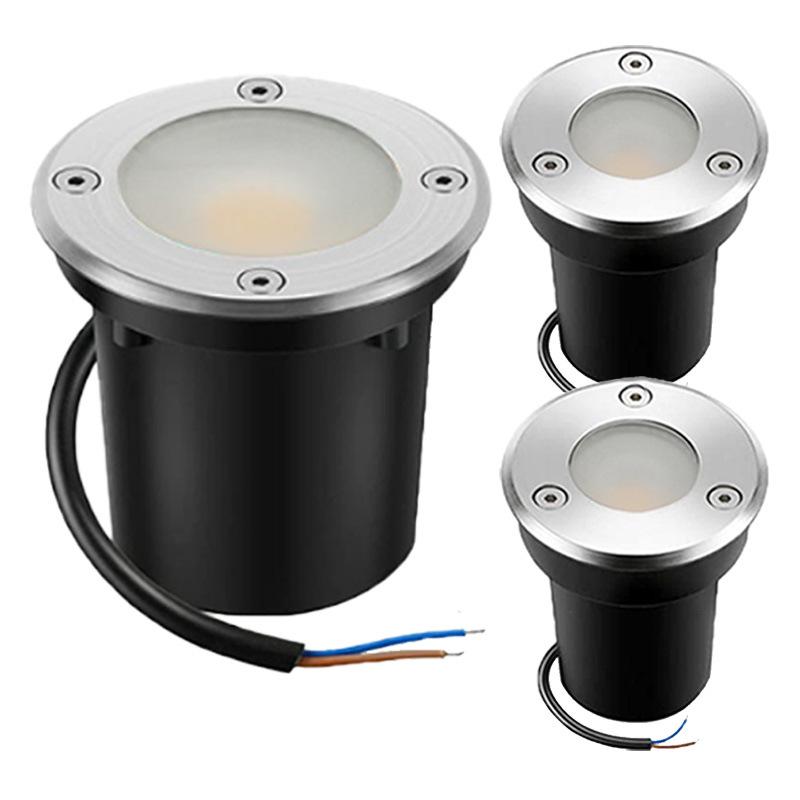 COB Anti-Glare Outdoor Recessed LED Ground Spotlight for Pathways and Courtyards