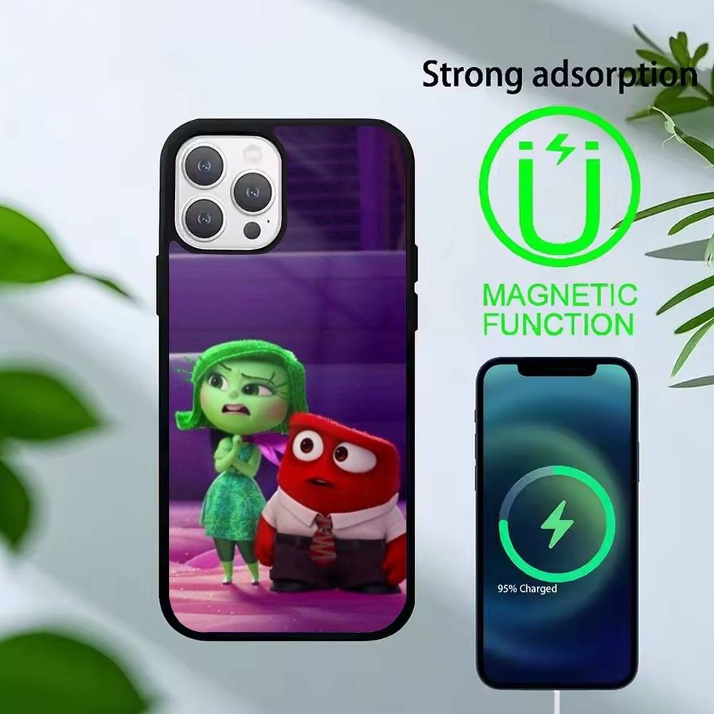 A-Adventure Anime Inside Out Phone Case For iPhone 14,16,15,13,17,12,Plus,Pro,Max Magnetic For Magsafe Frosted Cover