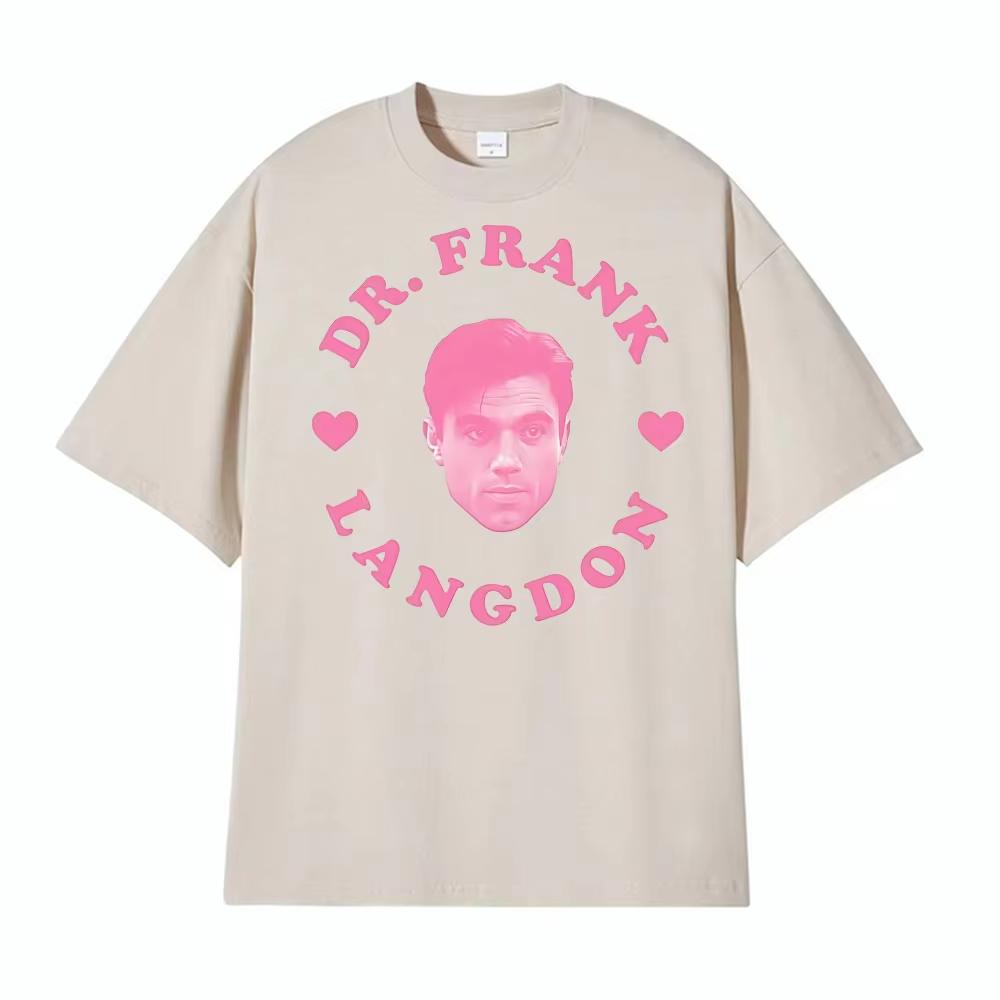 2026 Dr Frank Langdon Pink Heart T Shirt Men Women High Street Oversized Classic Trending Tshirts Summer Casual T Shirt
