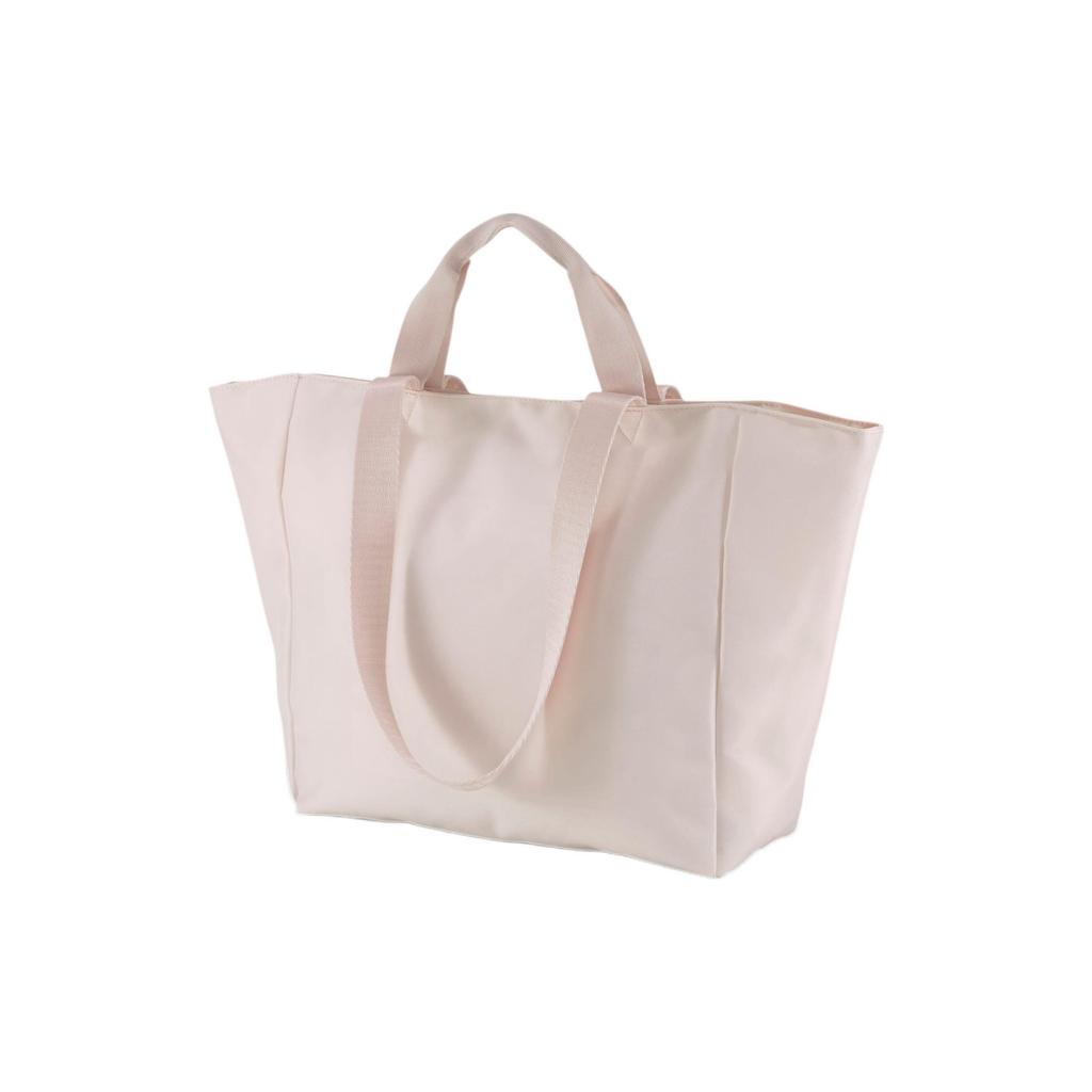 Puma Gold Logo Print Fabric Tote Bag Women Tote Bags Sakura-Pink 076947-02