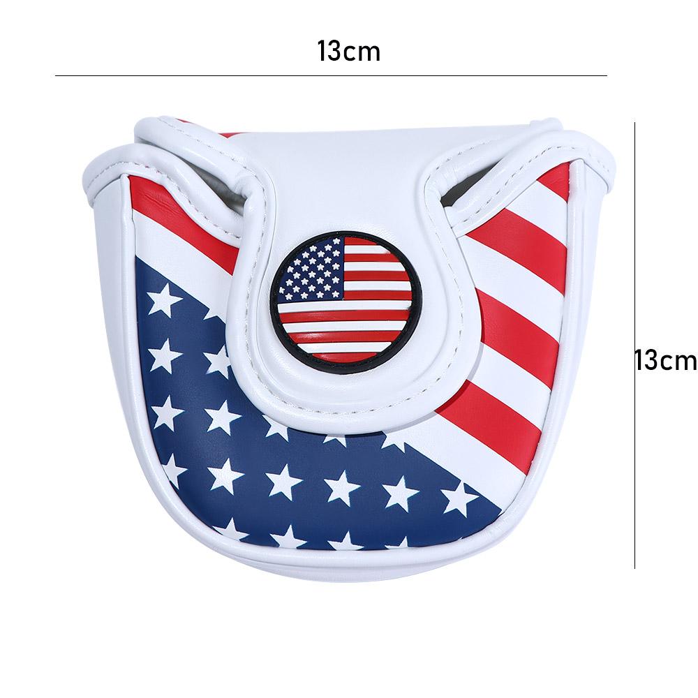 Putter Cover PU Leather Golf Head Cover Putter Headcover Golf Club Cover Golf Mallet Putter Cover
