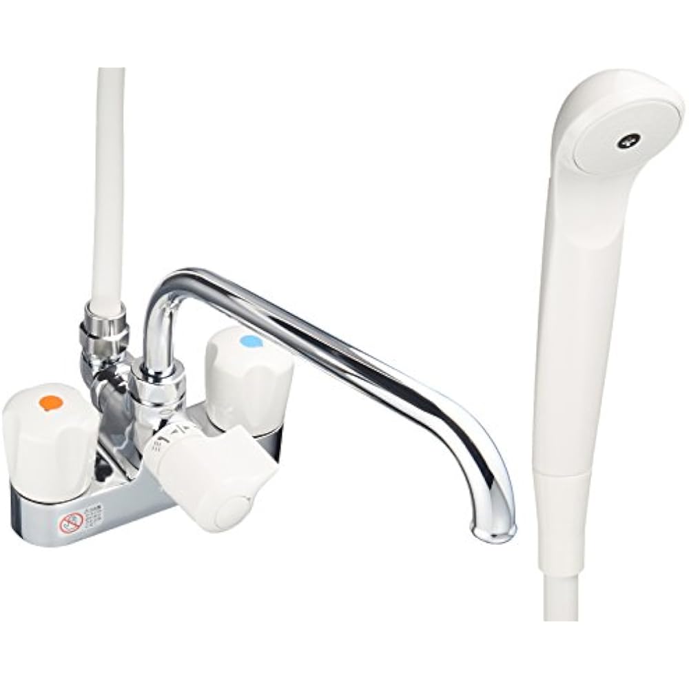 TOTO TMS27C Bathroom Faucet with Stand, 2-Handle Mixer Tap with Temporary Water Stop