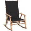 VidaXL Rocking Chair with Cushion Bamboo 3063910