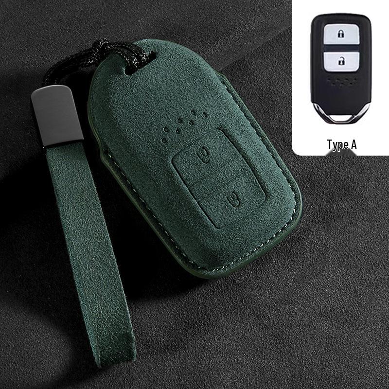 Compatible Car Key Case for Honda CRV, Accord 10th Gen, Civic, XRV, Guandao, Lingpai, Haoying, Binzhi - Cowhide Leather Bag
