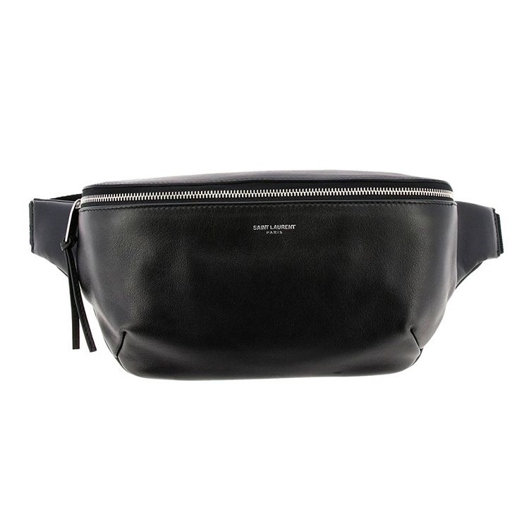 Saint Laurent Ysl Embossed Logo Leather Chest Bag Unisex bags Black 505671-0X52E-1000