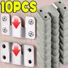 10pcs Picture Frame Hooks Stainless Steel Wall Hanger Flush Mount Hanging Buckle Furniture Interlock Bracket Joint Connector