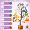 Seven Chakra Crystal Tree Good Luck Showpiece for Home Decor Items Crystals Gemstones Bonsai Money Tree for Good Luck