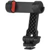 Versatile Rotating Phone Clip: Attach To Camera Cold Shoe for Horizontal/Vertical Use with Fill Light, Monitor, Speaker, Etc.