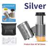 60X Mini Magnifier Pocket Microscope with LED UV Light Jewelry Magnifying Glass Jewelers Eye Loupe For Diamond Coins Currency