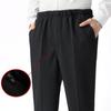 High Waist Zipper Button Fly Pockets Men Pants Summer Solid Color Straight Fit Casual Business Pants