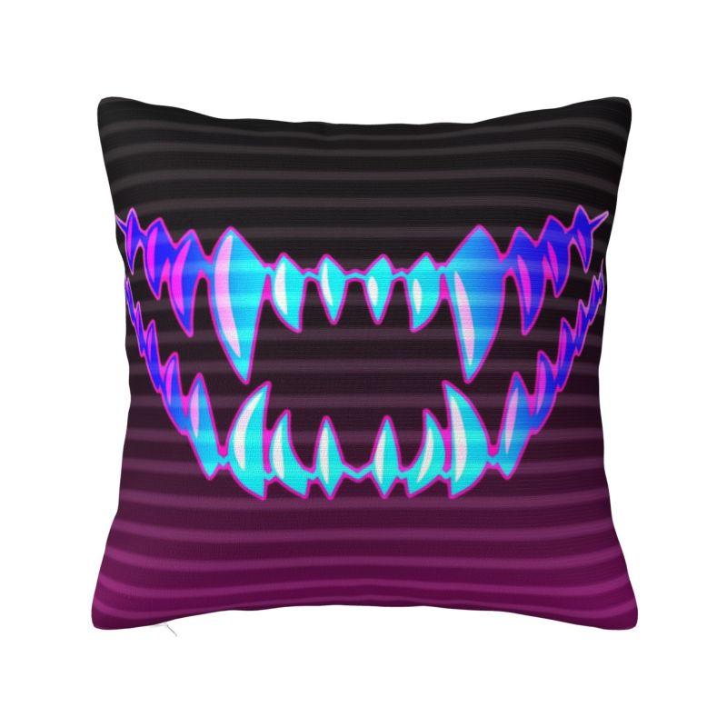 Tattoo Style Oni Japanese Samurai Modern Throw Pillow Covers Home Decorative Demon Hannya Chair Cushion 30x30cm 12x12in