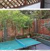 Carbonized Wood Fence and Railing Picket with Climbing Plant Stand for Outdoor Decoration