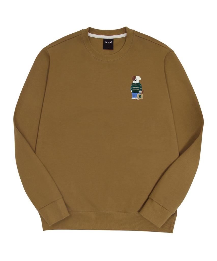 OKSTAR Mini Me Casual Brodog Embroidered Double-Sided Sweatshirt (Type C)