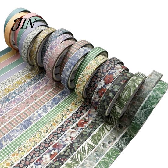 Crafting Washi Tape 20 Rolls Vintage Set, Retro Patterns Decorative Masking Tapes Translucent for Arts, DIY Crafts, Journals, Planners, Scrapbook,