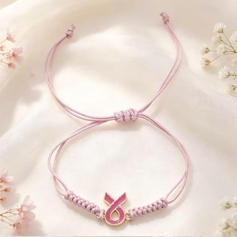 Women S Hand Woven Bracelet For Breast Health Care Simple Style