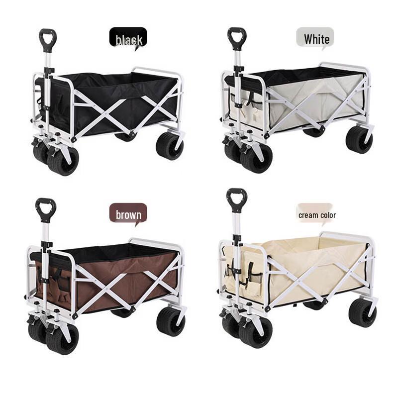 APO023 Deluxe Heavy-Duty Folding Camping Wagon