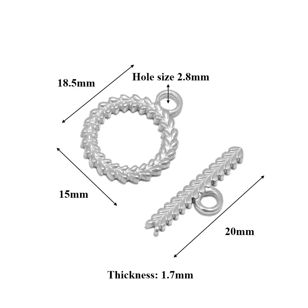 

4 Sets Stainless Steel Gold Toggle OT Clasps for DIY Jewelry Making Necklaces Connectors Fasteners Bracelets Hooks Supplies