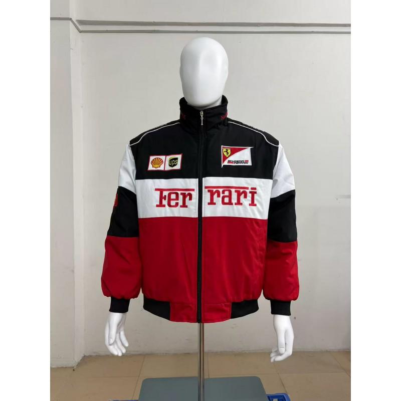 F1 Vyšívaná závodní bunda Ležérní Biker Letecký kabát Unisex Teplé Sportovní svrchní oblečení