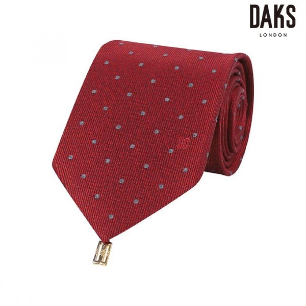 DakS Men S Red Silk Blend Dot All Over Tie  Dmg1acf1243r1 Red/000