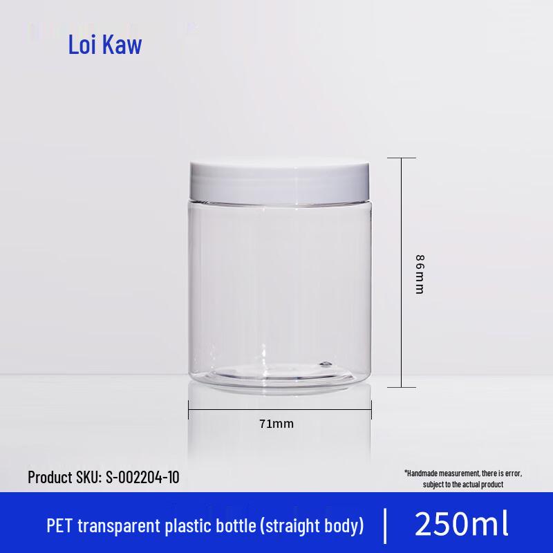 Leigu PET Plastic Clear Straight Reagent Bottle Reagent Bottle