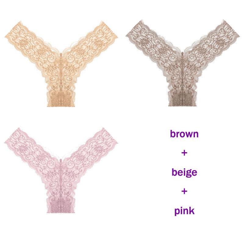 CINOON 3 Teile/los frauen höschen Transparent Low-Taille Unterhose Aushöhlen Tanga Weibliche Nahtlose G-String Sexy Unterwäsche Spitze Dessous panty