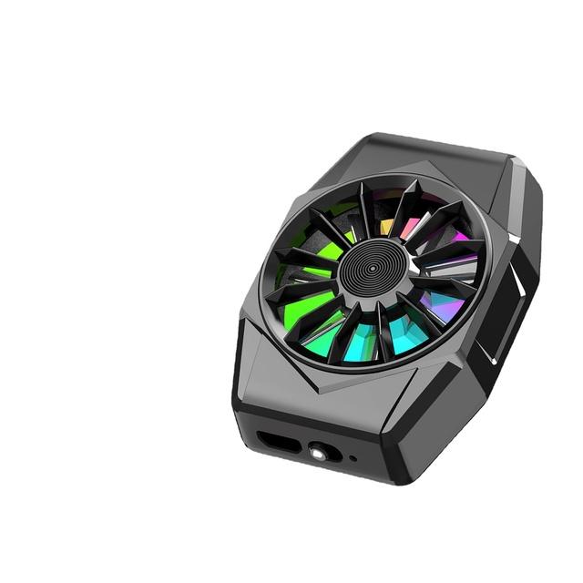 X11 Universal Colorful Breathing Light Magnetický chladicí ventilátor pro mobilní telefon pro hru PUBG IOS Chladič chladiče pro Android