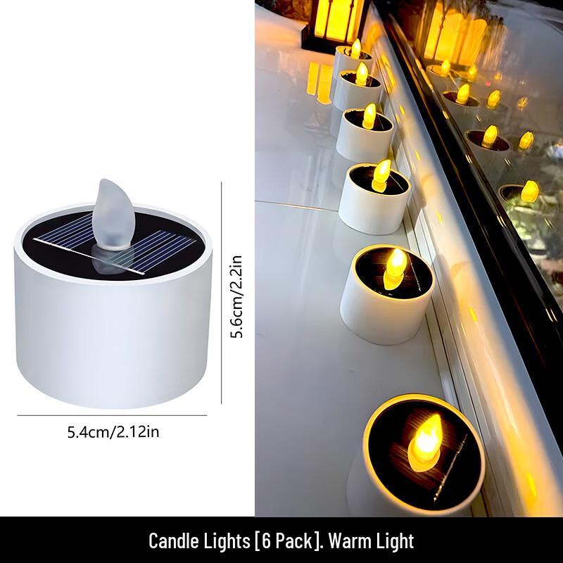 TLXT Outdoor Solar Candle Light Set
