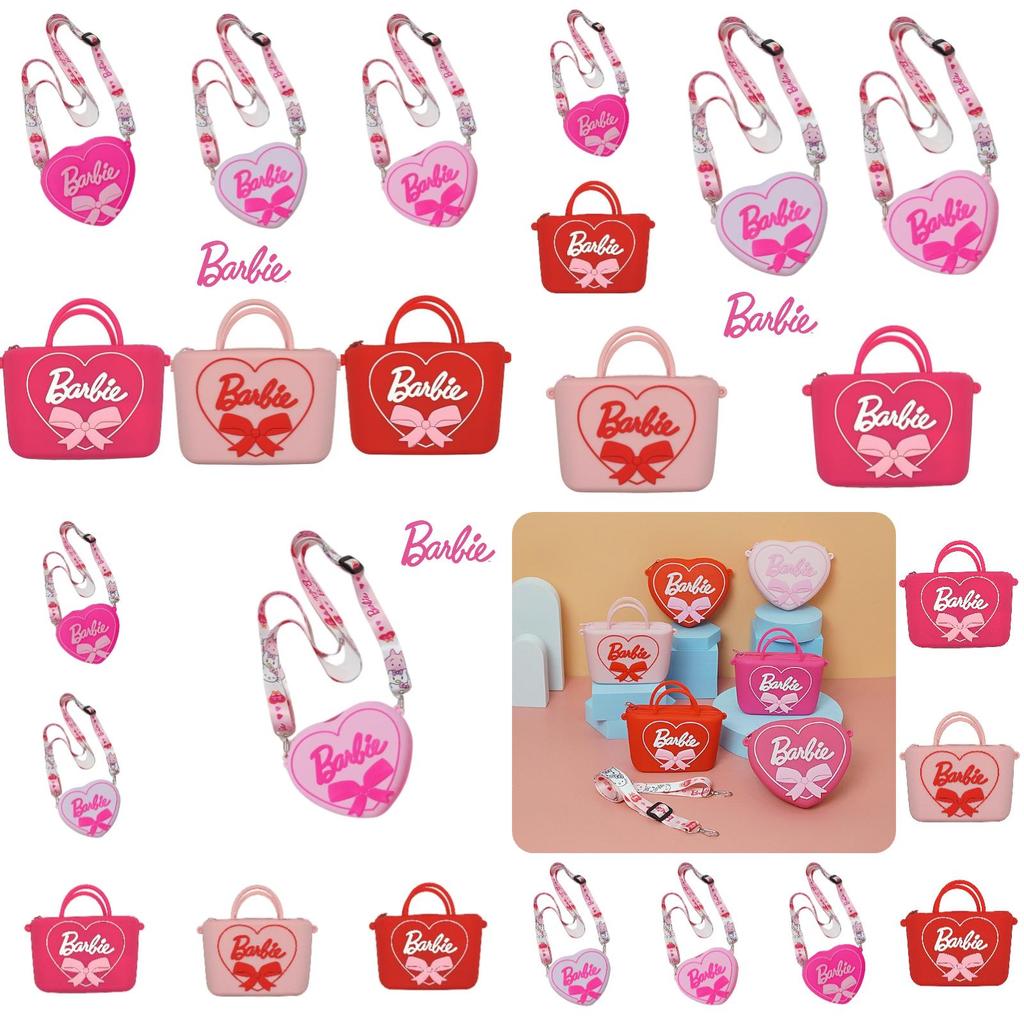 2023 New Arrival Barbie Silicone Shoulder Bag For Kids Cartoon Design Wholesale