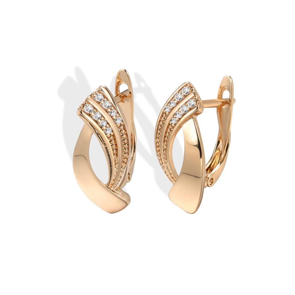 Latest Stylish Copper Zircon Earrings for Women and Girls