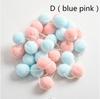 2.5cm 30PCS Creative Handmade Felt Ball Wool Ball Wreath String Ornaments DIY Accessories