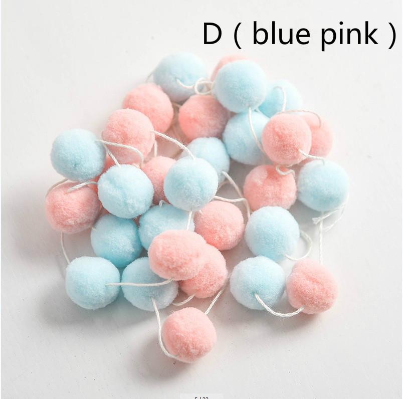 2.5cm 30PCS Creative Handmade Felt Ball Wool Ball Wreath String Ornaments DIY Accessories