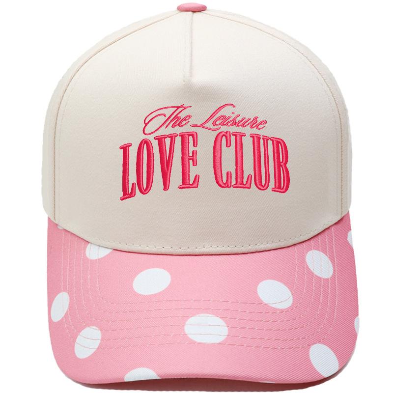 LOVE CLUB three-dimensional embroidery color matching truck driver hat male couple female casual sunshade baseball cap