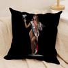 Singer B-Beyonce Cowboy Cushion Cover Soft Plush Double-Sided Printed Sofa Pillow Cushion Cover | Cozy All-Season Decor Gift