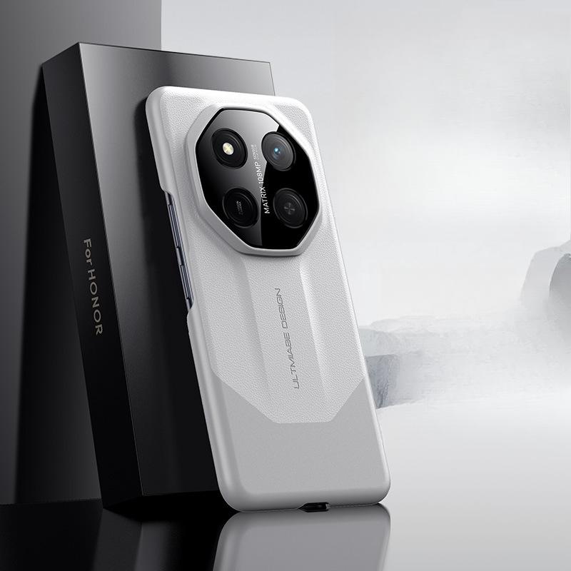 Suitable for Honor X60 Mobile Phone Case High-end Simple Honoror Anti-fall X60pro All-inclusive Business Men's and Women's Plain Leather Case