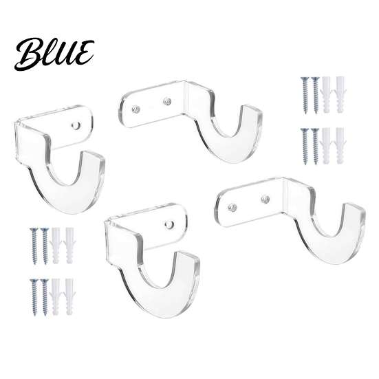 Wall Display for Clear Hanger Acrylic Rack Stand Transparent Swords Mounted Horizontal Holder with Screws