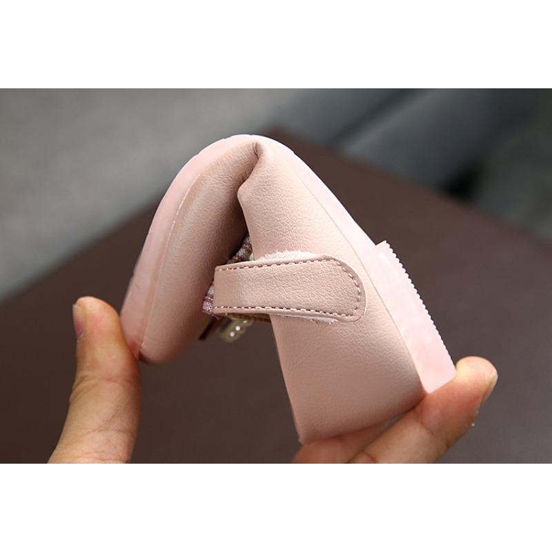 Jednobarevné, Dívčí, Perly, Mašle, Jednoduché boty, Dětské, Ploché boty