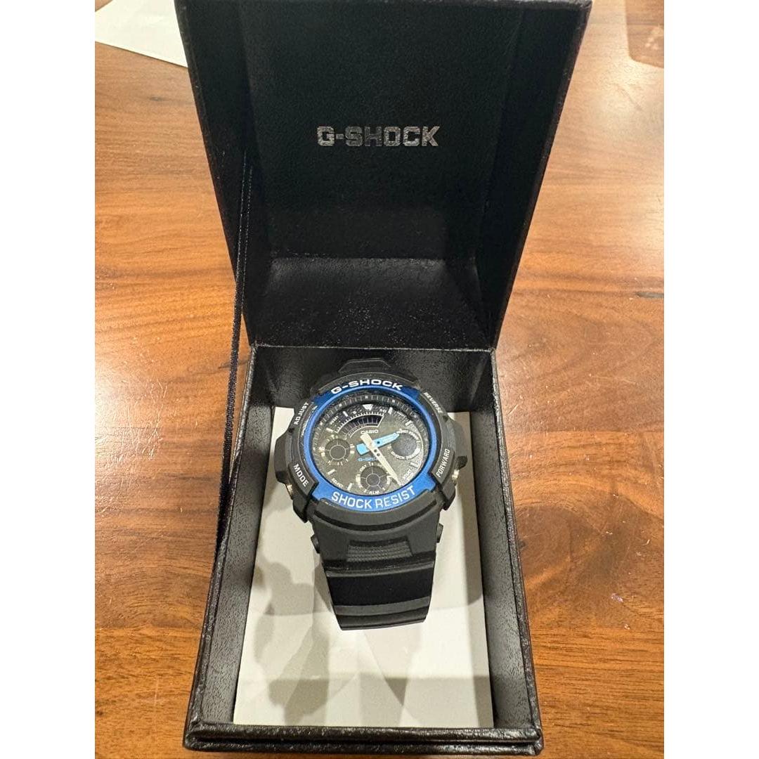 Used CASIO G-SHOCK AW-591 Black Blue
