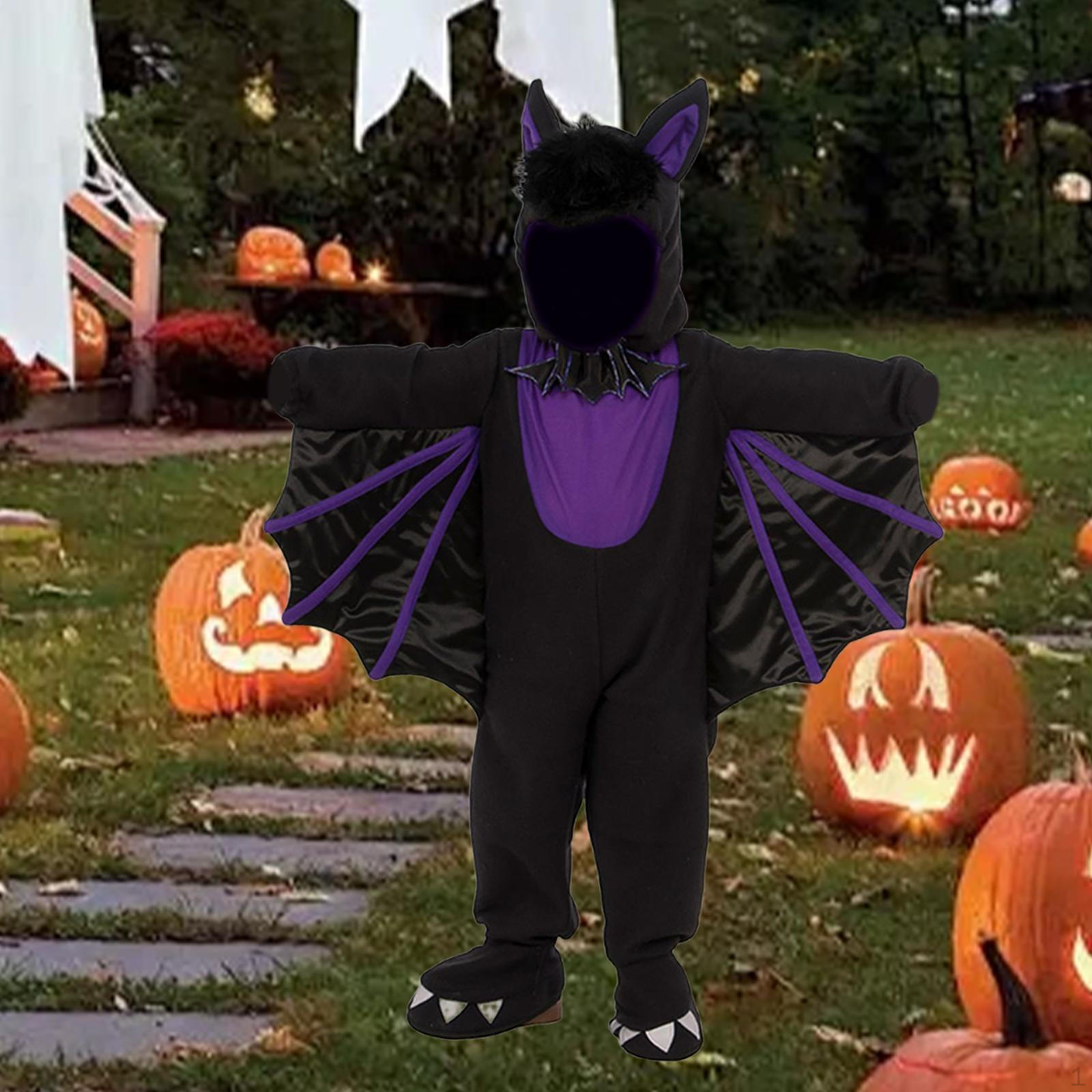 

Kids Bat Halloween Costume Clothes for Celebration Stage Show Role Play S