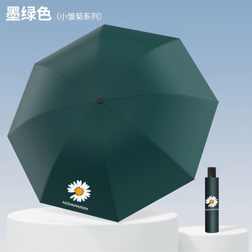 Manual Umbrella Large Double Umbrella Sunshine and Rain Umbrella Women's Folding Umbrella Vinyl Sun Umbrella